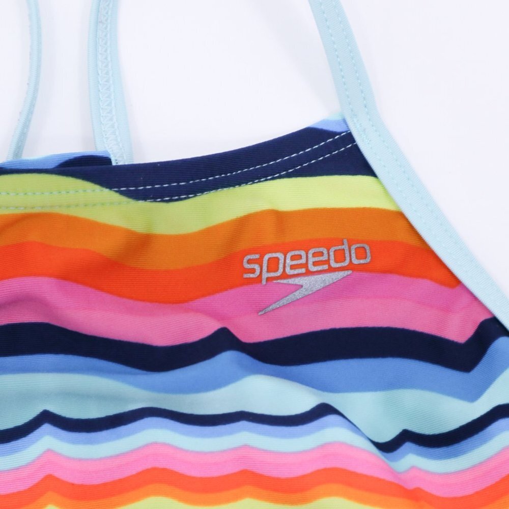 Speedo Swim Bathing Suits Girls XS Set of 2 Rainbow Tie Dye - Picture 4 of 11